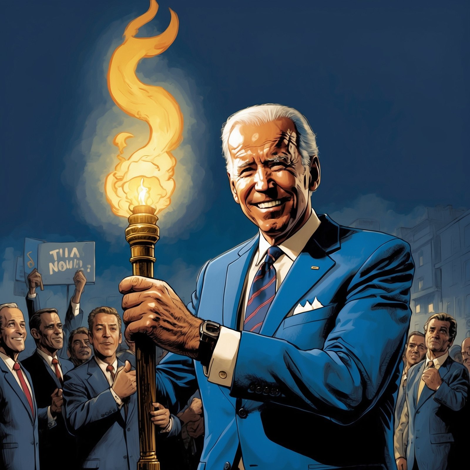 Biden Hints at Passing the Torch During Democratic Convention Walk-Through