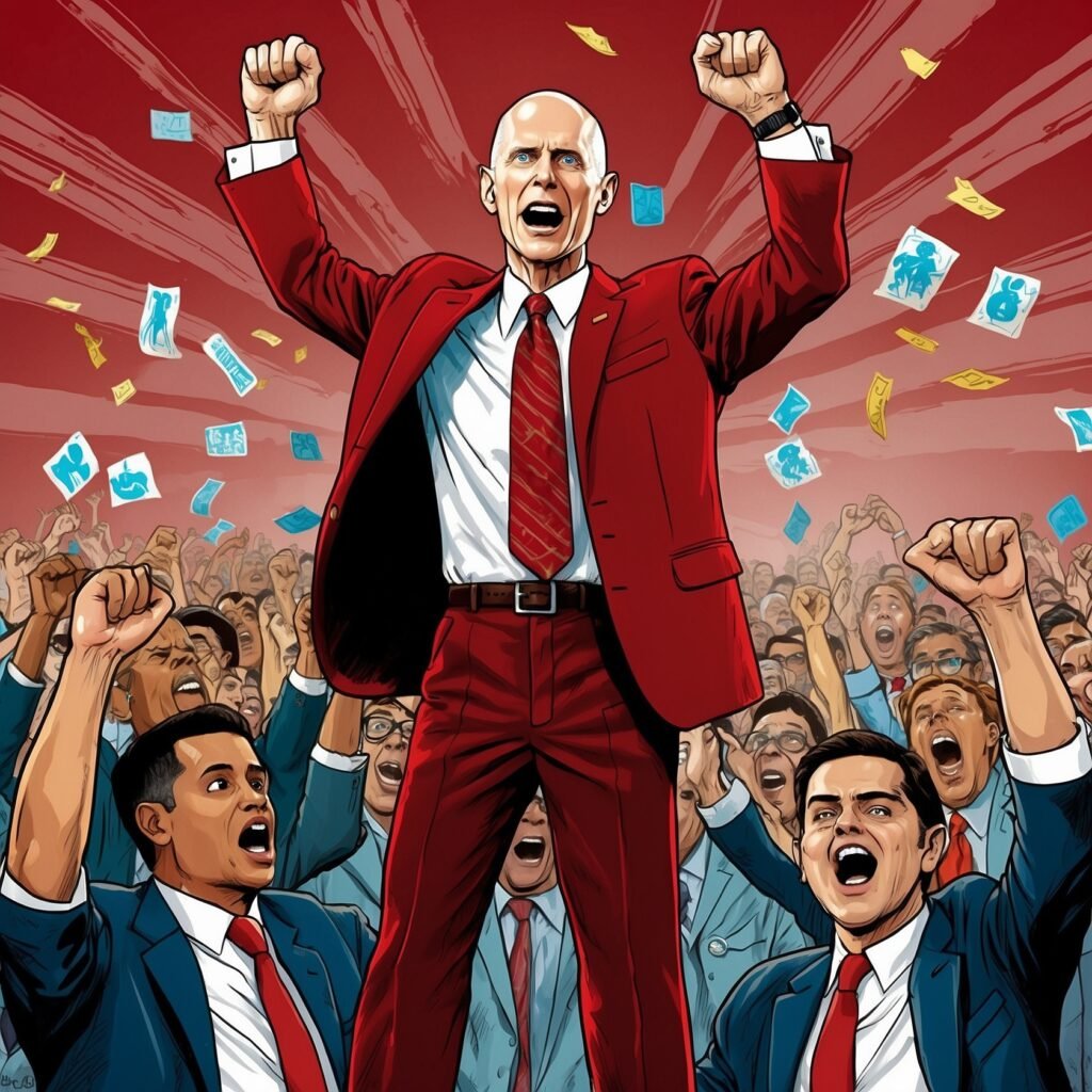 Rick Scott Triumphs Over Primary Challenge in Florida